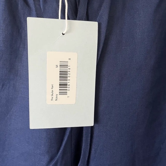 Hill House Home Skylar Pant Navy Linen NWT - Picture 4 of 6